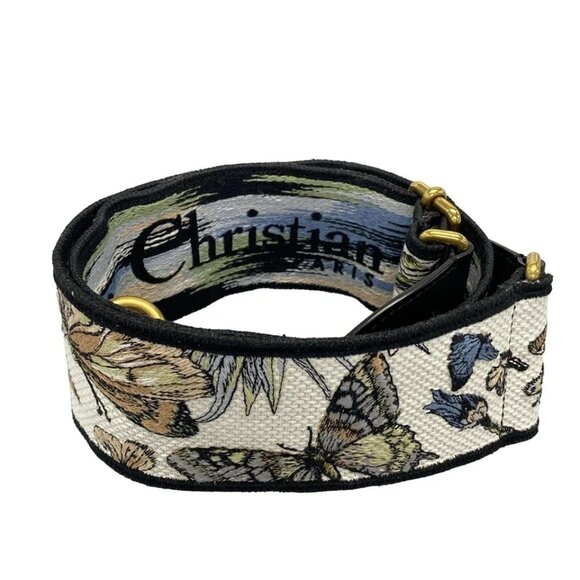 DIOR/ChristianDior - White Black Multi Jacquard Leather 17 772-063025 - Picture 2 of 6